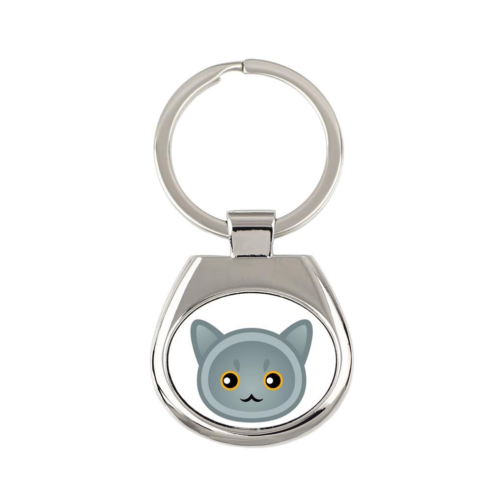 British Shorthair - Keychain Keychain for Keys by Art-Dog Brand