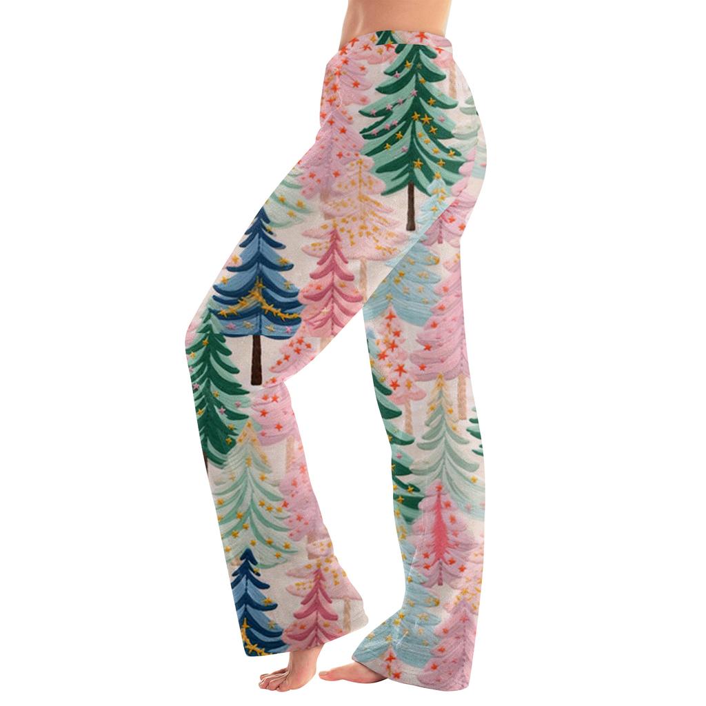 Women's Casual Fashion Women's Sports Home Christmas Pajama Pants Long Pants