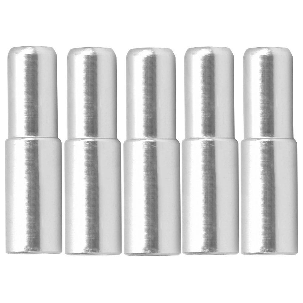 20PCS Inner 5mm Bike Cable End Caps Aluminum Alloy Brake Cable Housing Ends For Bicycle Brake серебряный
