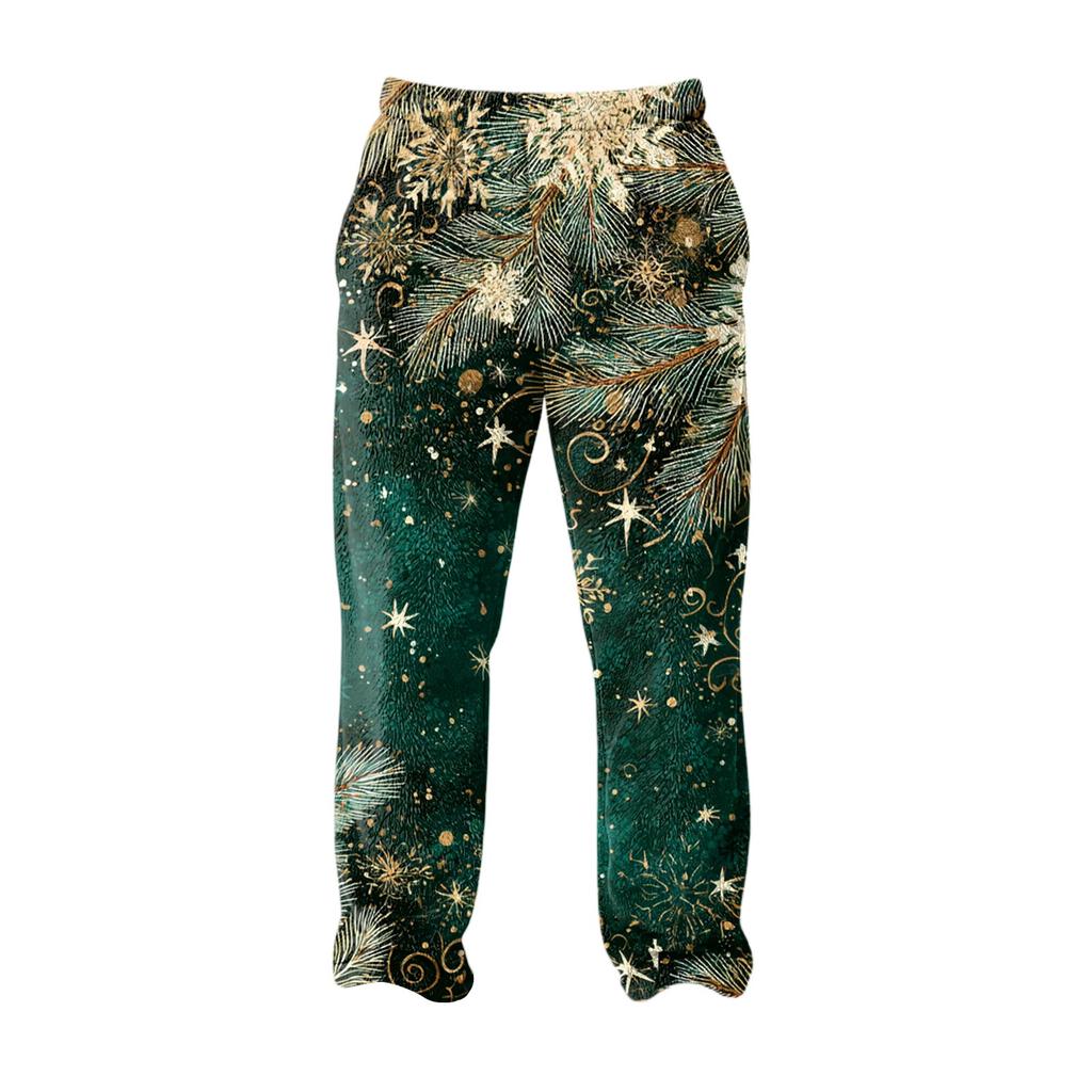 Men's Allover Printed Home Pants Sleeping Pajama Pants Long Pants Pajama Pants