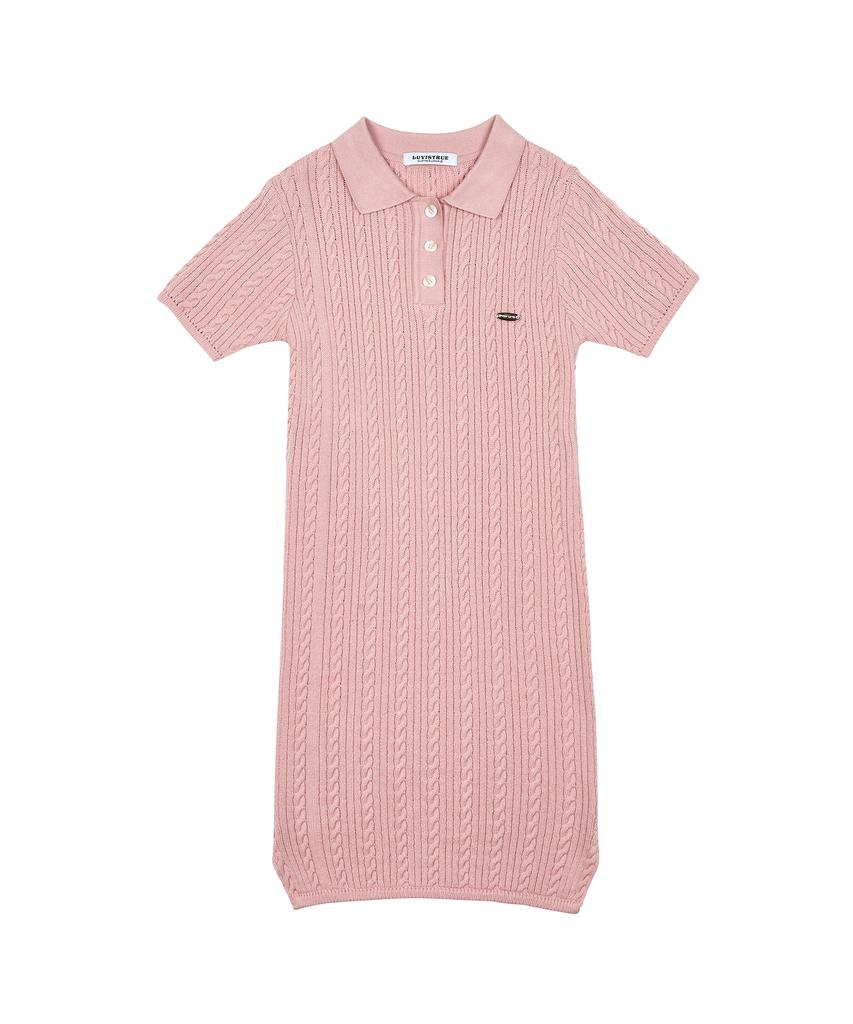 LUVISTRUE Vl Logo Knit Ops(Pink)