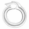 Minimalist punk chunky chain necklace - creative metal snake bone chain set for women