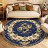 European Style Living Room Round Carpet Room Decor Non-slip Floor Mats 200cm Study Chair Mat Washable Circular Rugs for Bedroom