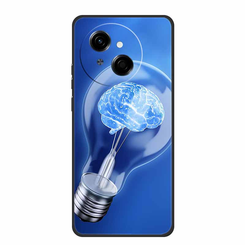 For Tecno Spark 40C Phone Case 6.67" Fashion Photos Black Silicone Soft TPU Case For Tecno Spark 40C Back Cover Cases 40 C Coque