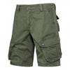 Herren-Sommer-Cargo-Shorts mit mehreren Taschen, lässige Mode, einfarbig, lockere Cargo-Shorts