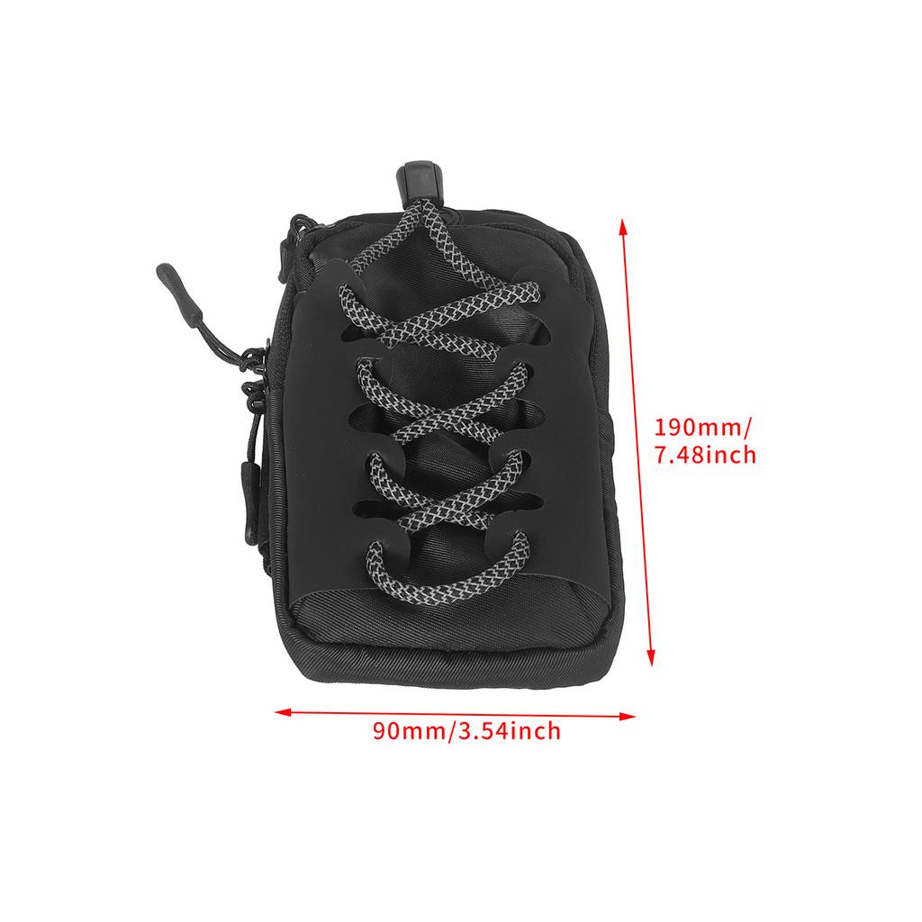 Oversized Reflective Storage Pouch With Quick Release Straps Perfect For Adventure Motorcycles Long Distance Travel