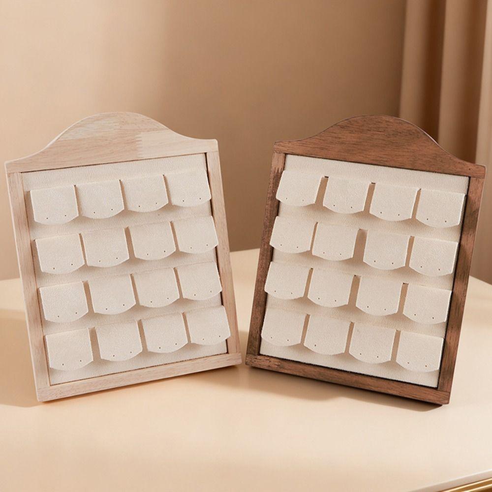 Vertical Wooden Jewelry Tray Large Capacity Jewelry Display Holder  Jewelry Storage