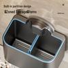 Wall-Mounted Suction Cup Storage Rack for Bath Essentials