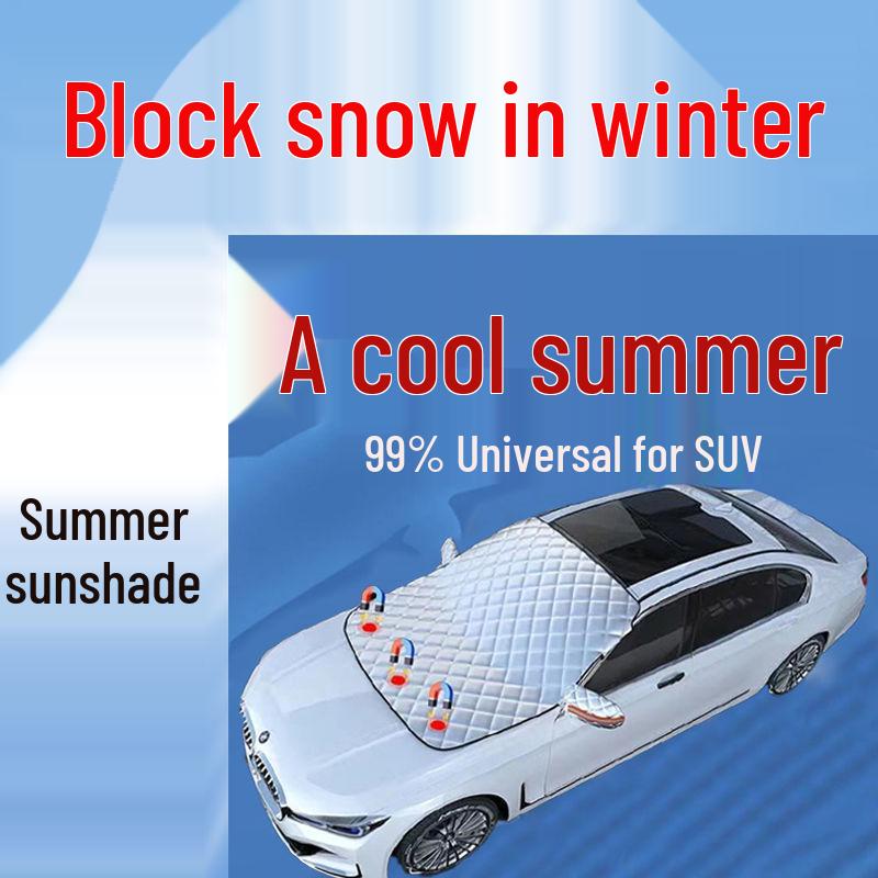 Magnetic Universal Car Windshield Snow Shield & Sunshade - Thickened Frost Protection Cover