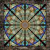 Retro European Church Painted Electro Static Frosted Stained Glass Window Film PVC Self-adhesive Home Foil Stickers