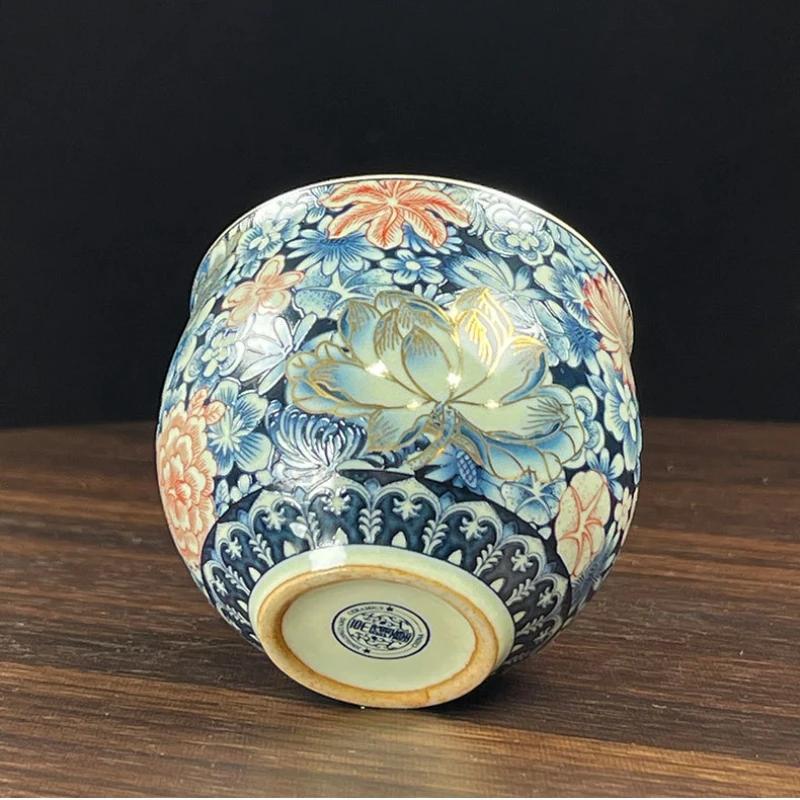 Ru-Ofen Keramik traditionelle glatte Teekanne Vintage offene Scheiben Brühkanne Haushalts Kung-Fu-Teegeschirr Chinesischer Stil Teetassen