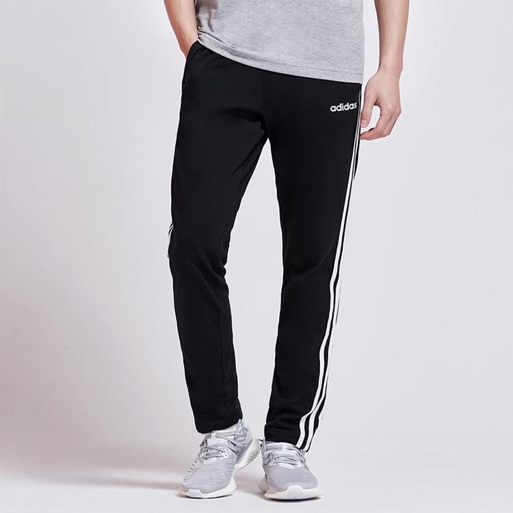 adidas Essentials 3-Stripes Pants Black/White Men Streetwear DU0456