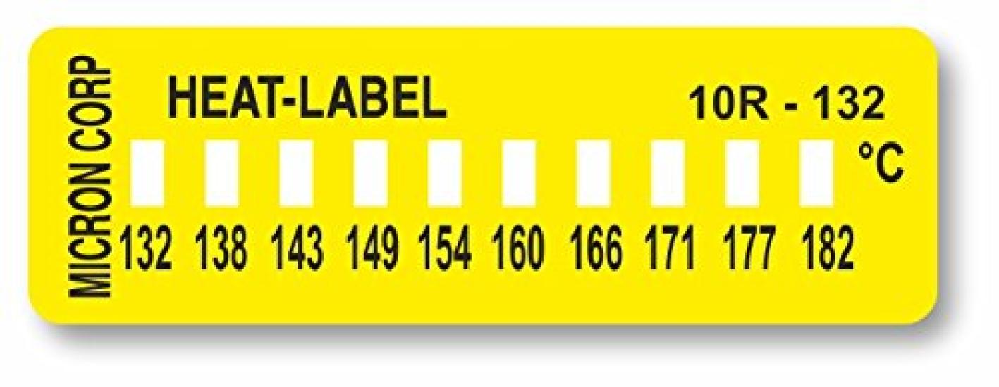 

Heat label 10 points display 10R-132