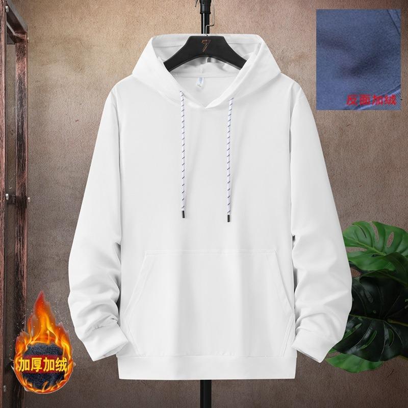 Herren S Übergröße 8XL Fleecegefüttert Einfarbig Lässig Sweatshirt