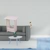 Bedside Table with Metal Leaf Sculpture Creative Nordic Ornament for Hotel Room Balcony And Home