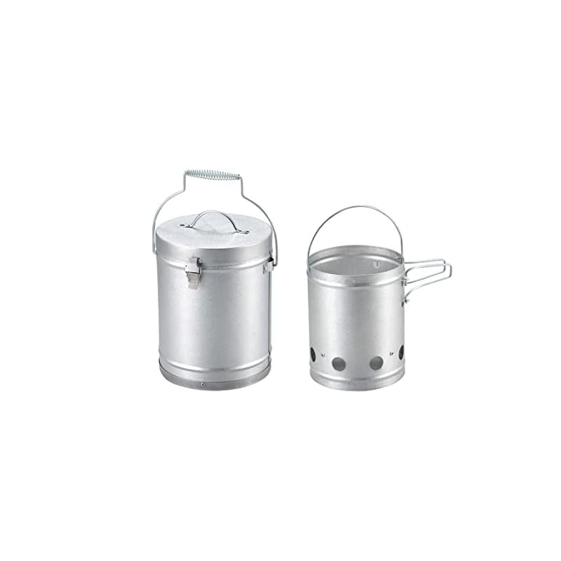 [] CAPTAIN STAG Fire Starter and Extinguisher Set UY-7023 Silver, Outer Diameter 190 X Height 240 Mm