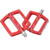Mountain Bike Aluminum Alloy Bearings Pedal Road Cycling Flat Pedal Bike Bicycle Adapter PartsRed