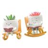 Swing Smiling Faces Little Devil Flower Pot Creative Swing Succulents Plant Flower Pot Garden Homes Decoration