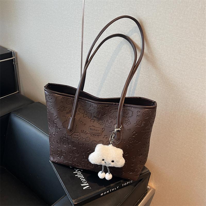 Large capacity premium texture commuter handbag summer new shoulder underarm bag tote bag