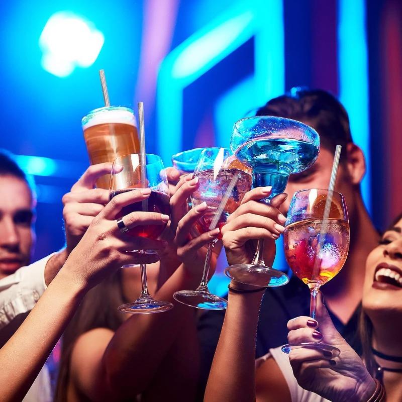 200/50PCS Drinking Water Straws Laser Disposable Straws For Birthday Party Wedding Drinks Fruit Juice Cocktail Coffe Suppliesr