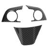 3 Pcs Steering Wheel Panel Trim Carbon Fiber Style Steering Wheel Decorative Decals for Camry XV70