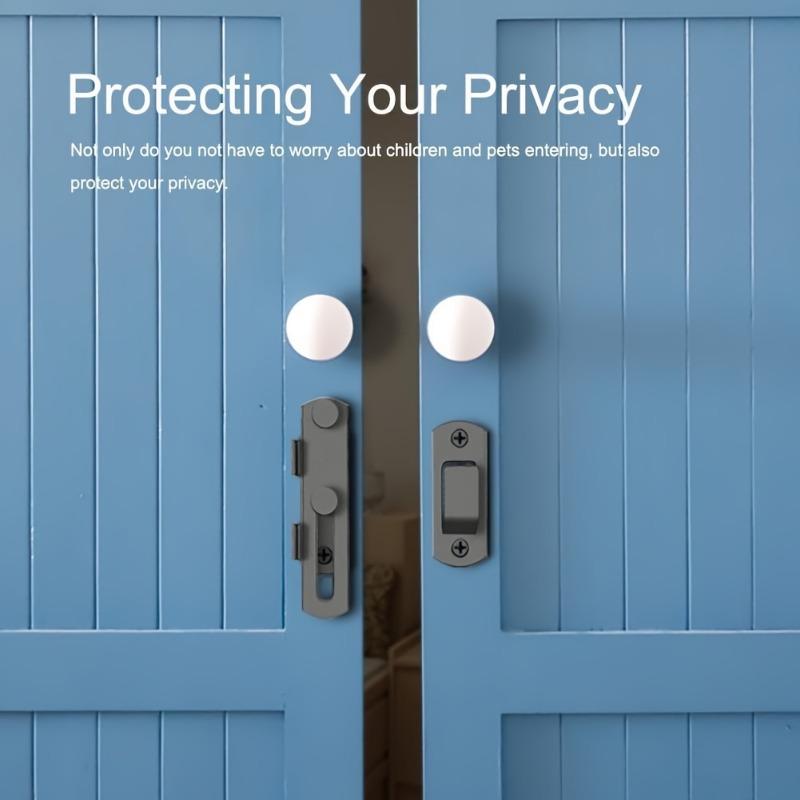 1 stk Skyvedørslås Skyvbar Rettvinklet Dørlås Dørbolt Vinkjøler Klesskap Vindusdør Lås Plugg Barnesikkerhetslås