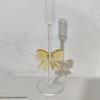 Bowknot Glass Taper Candle Holders Glass Candlestick Stand Decors Table Centerpieces for Christmas Event Parties Wedding