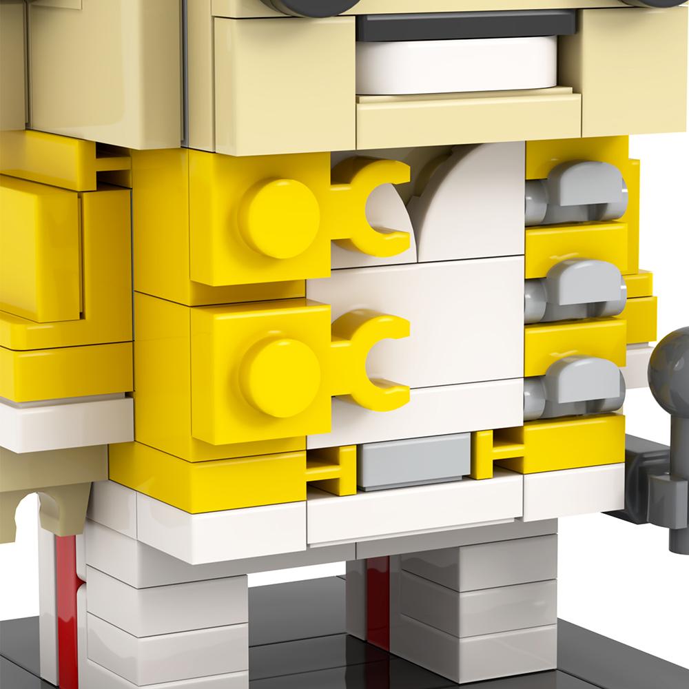 MOOXI Queen Freddie Mercury 159Pcs MOC Brick Star Singer BrickHeaded Building Block Kids Toys For Children Birthday Gift MOC7166
