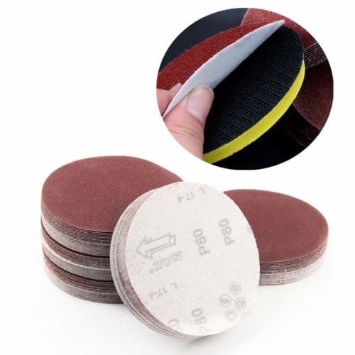 Pack of 60 100mm Sanding Discs, Water-Resistant Sanding Paper, Round, for Sanding Metal, Wood, and Metal Surfaces, Mixed Grit Abrasive Paper, 320, 600