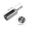 1pc 65/80/100mm Long 10/12/13/14/16/17/19mm Hex Nut Socket Slotted Extension Driver Bit Adapter 1/4" Hex Shank Cr- V