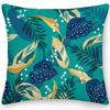 Home Decor Exotic Leaf  Feather Patterned Pillow Covers Pattern Cushion Cover Suitable for Sofa Bedroom Car Pillow Cover