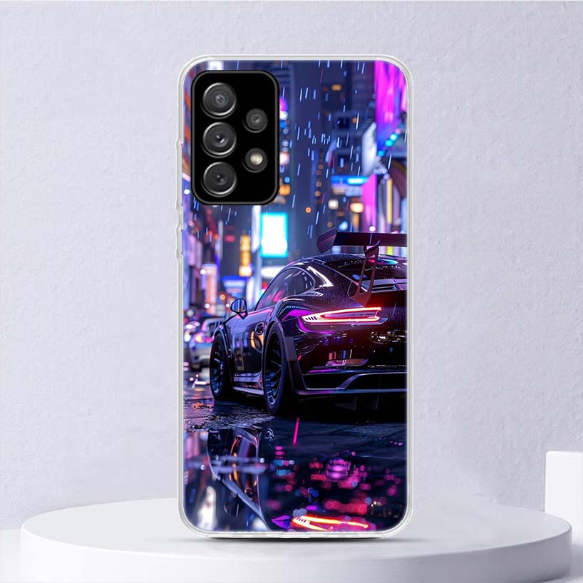 Cool Male Men Sports Cars Soft Case For Samsung Galaxy A16 A15 A14 A13 A56 A55 A54 A53 Phone Cover A26 A36 A25 A35 A24 A34 A23 A