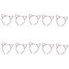 10Pieces Cats Ear Hairhoop Hair Styling Ornament Bendable Hairband For Kids Adults Theme Parties And Everyday Wear