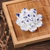 Ceramic Incense Burner Lotus Incense Stick Holder Ceramics Nasturtium Sandalwood Incense Burner For Home Office Decoration