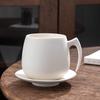 Ceramic Coffee Tea Mug with Saucer