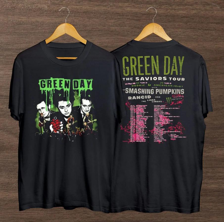 Green Day The Saviors 2026 Tour Shirt 2 sides XXL