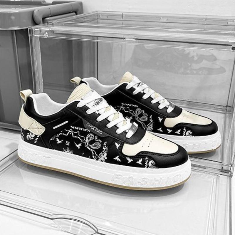 WTEMPO Značka Menšina Nekonfliktní Korejská Neformální Sportovní obuv Prodyšný trend Nízká pánská desková obuv Studenti mohou nosit ploché malé bílé boty