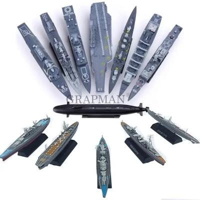 1/2000 Plastik Bausatz Kriegsschiff Kreuzer Zerstörer U-Boot Modellbausatz WKII Yamato USS Modellschiff Puzzle Militärspielzeug für Jungen