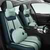 Linen Car Seat Cushion for Tiida, Qashqai, Sylphy, Teana, Sunny, Livina & Bluebird - Full Coverage