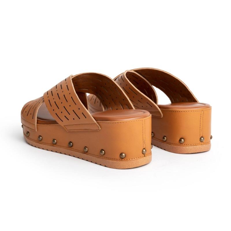 2024 New Fish Mouth Cross Strap Hollow Women's Thick Bottom Slippers Non-slip Comfort Wedges Beach Women Shoes Slides Zapatos
