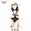Erotic Anime Uniform: Open Crotch Bodysuit Lingerie Set