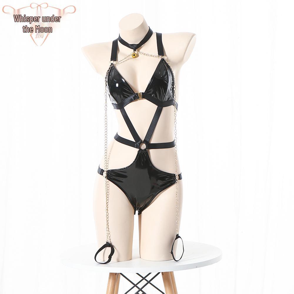 Erotic Anime Uniform: Open Crotch Bodysuit Lingerie Set
