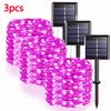 42M400Leds Solar LED Licht Außen Lichterkette Garten Solar Lichterkette Wasserdicht Weihnachts Gartendekoration Außen
