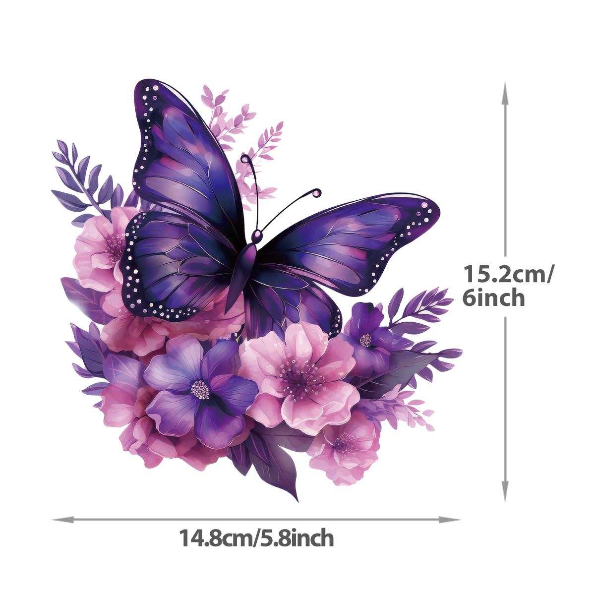 

Наклейка с акварельной бабочкой, наклейка с термопереносом, дизайн футболки с изображением животных, наклейки для одежды своими руками Parches Ropa, термопереносная наклейка