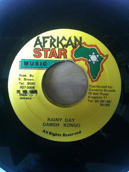 

7-дюймовая пластинка DAWEH CONGO Rainy Day NONE African Star Mu Jamaica Reggae Ska Dub Б/у