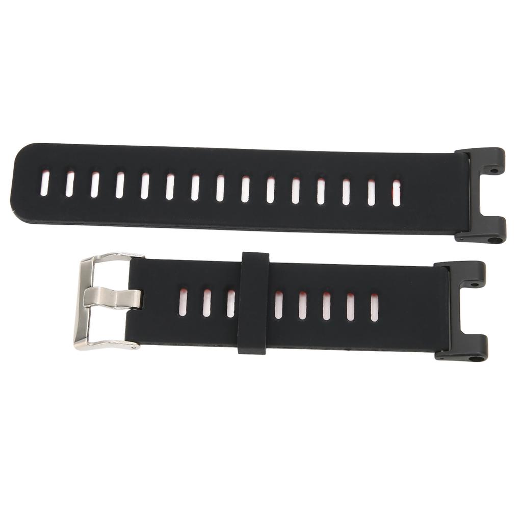 Silikon Weiches Armband Gürtel Sportuhr Armband Riemen für für Pro Uhr(Schwarz Dunkelgrau )
