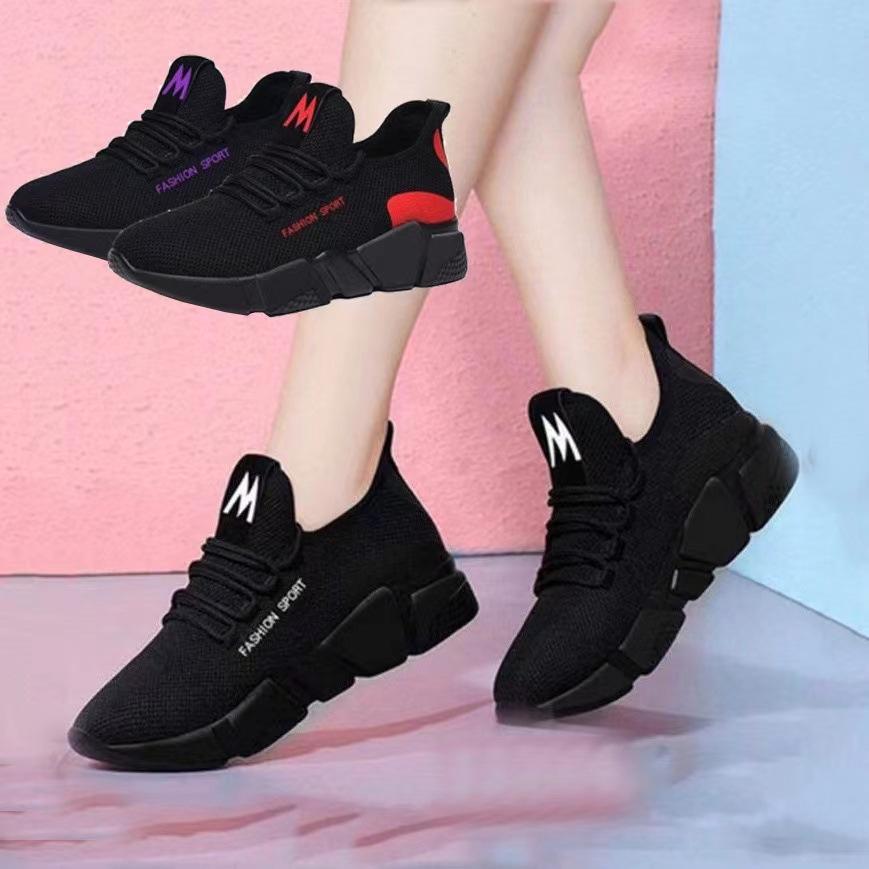 New hot-selling casual sports shoes women's fashion mesh breathable soft-soled running shoes coconut shoes