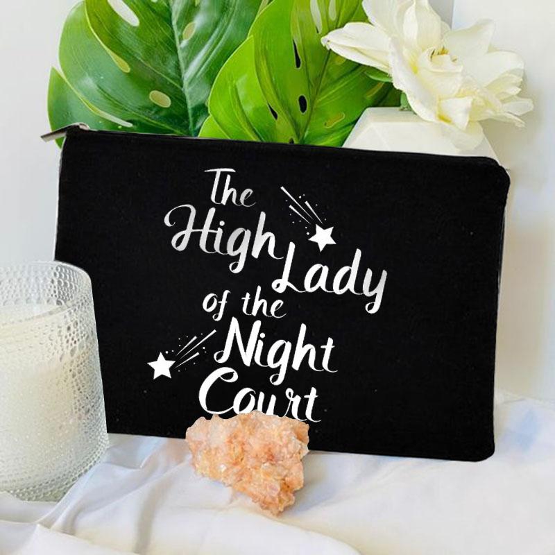 City of Starlight Pattern Cosmetic Bag Makeup Case Acotar Velaris Travel Toiletries Organizer Storage Make Up Pouch Pencil Bag
