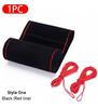 Premium Fur Steering Wheel Cover Universal Car Steering Wheel Braid Cover with Needles and Thread Anti Slip Interior
