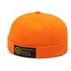 Solid Color Cotton Cap Round Top Hat Headwear Breathable Skullcap Unisex Gift